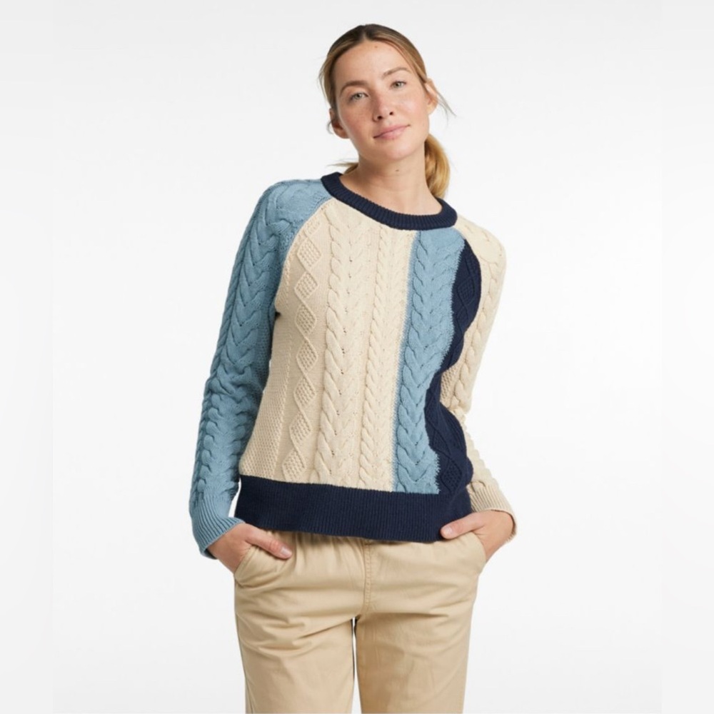 L.L. Bean Signature Cotton Fisherman Sweater XS